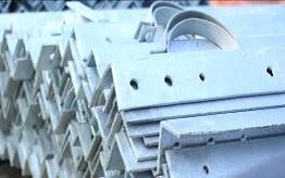 Cross-Arm, Angle Type, galvanised steel line hardware